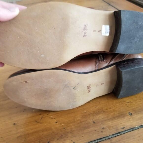 COACH Leather Riding Boots, Size 6 B, Micha Wide Calf - Picture 8 of 13